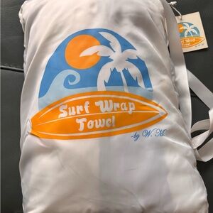 Surf Wrap Towel with Palm Tree Design